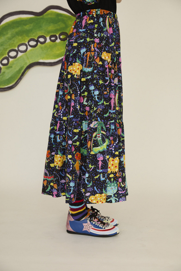 34.Mameneko skirt 詳細画像 off white 7