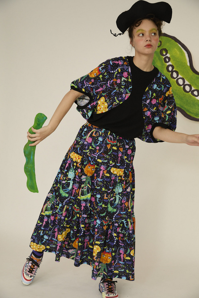 34.Mameneko skirt 詳細画像 off white 8