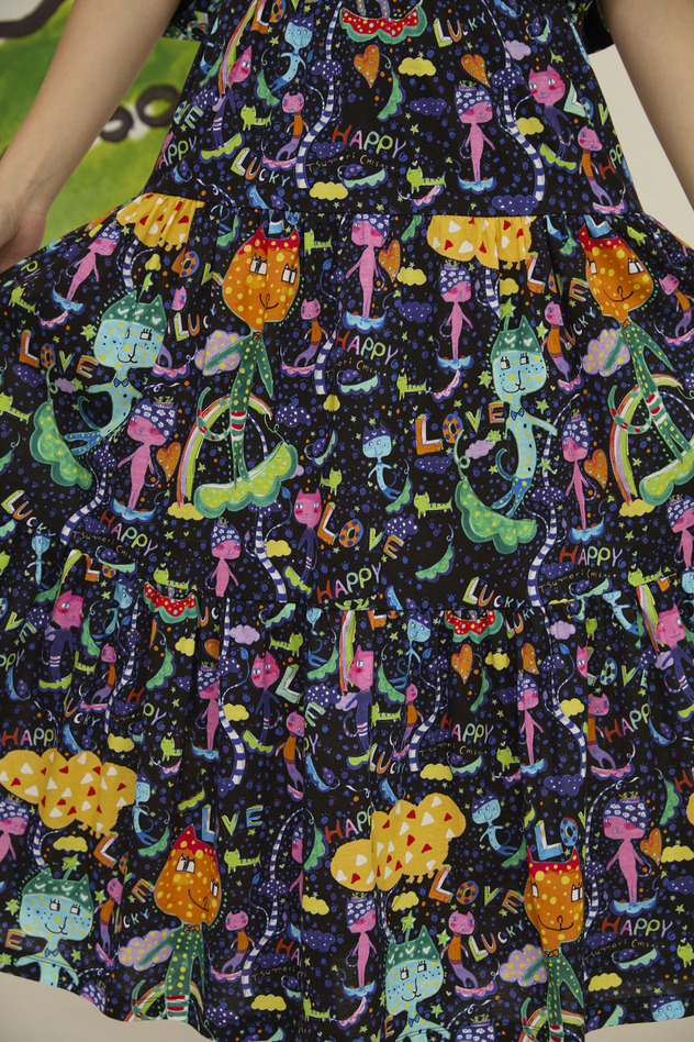 34.Mameneko skirt 詳細画像 black 1