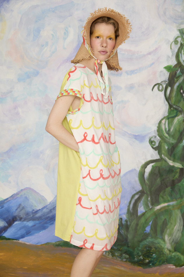 107.Kurukuru border JQ dress 詳細画像 off white 2