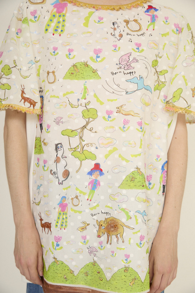 104.Happy Beanstalk tunic 詳細画像 off white 4
