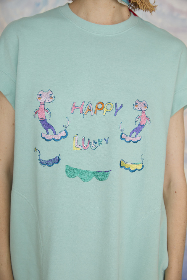 23.Happy lucky embroidery urake dress 詳細画像 off white 9