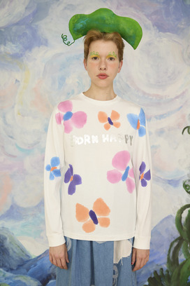 53.Born happy longsleeve T-shirt