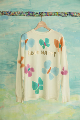 53.Born happy longsleeve T-shirt 詳細画像