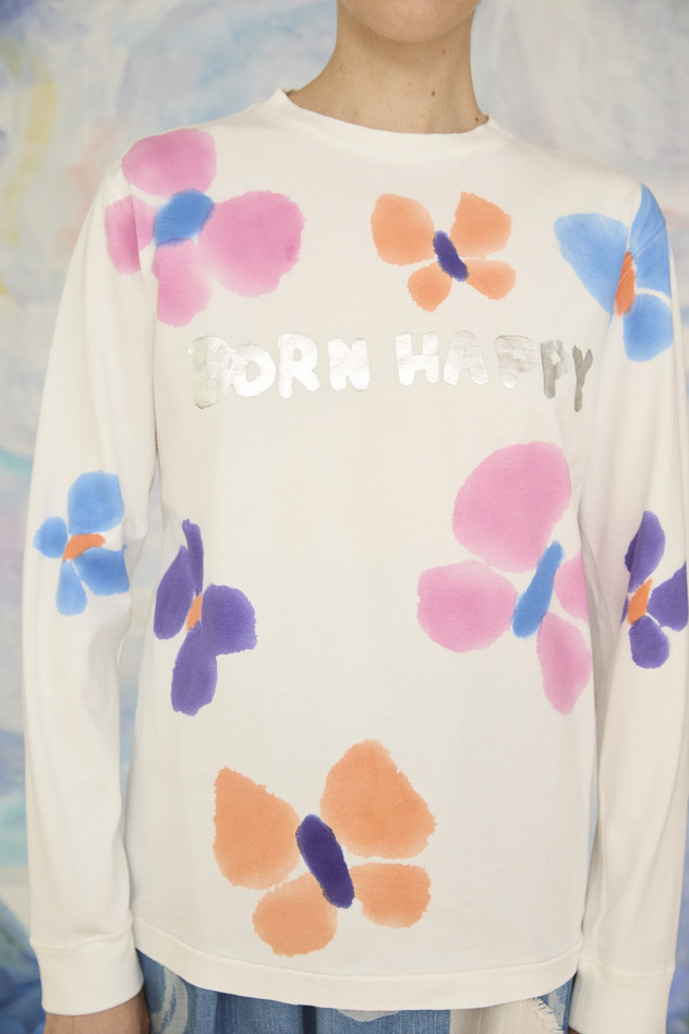 53.Born happy longsleeve T-shirt 詳細画像 pink multi 1