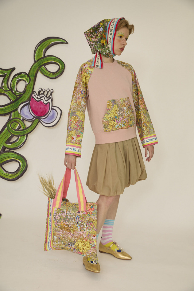 5.Happy flower field docking tops 詳細画像 yellow 15