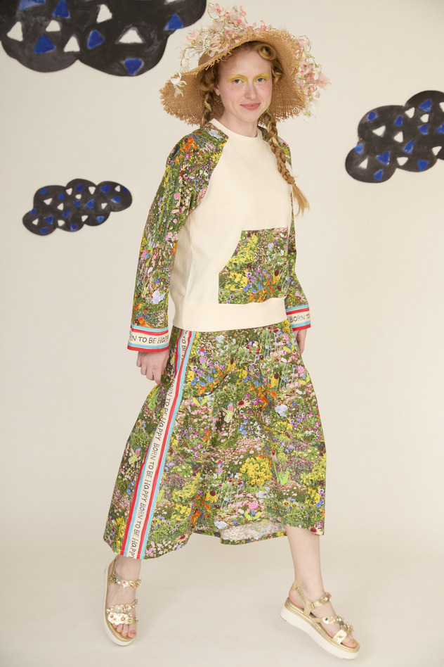5.Happy flower field docking tops 詳細画像 yellow 8