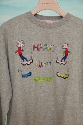 22.Happy lucky embroidery urake tops 詳細画像