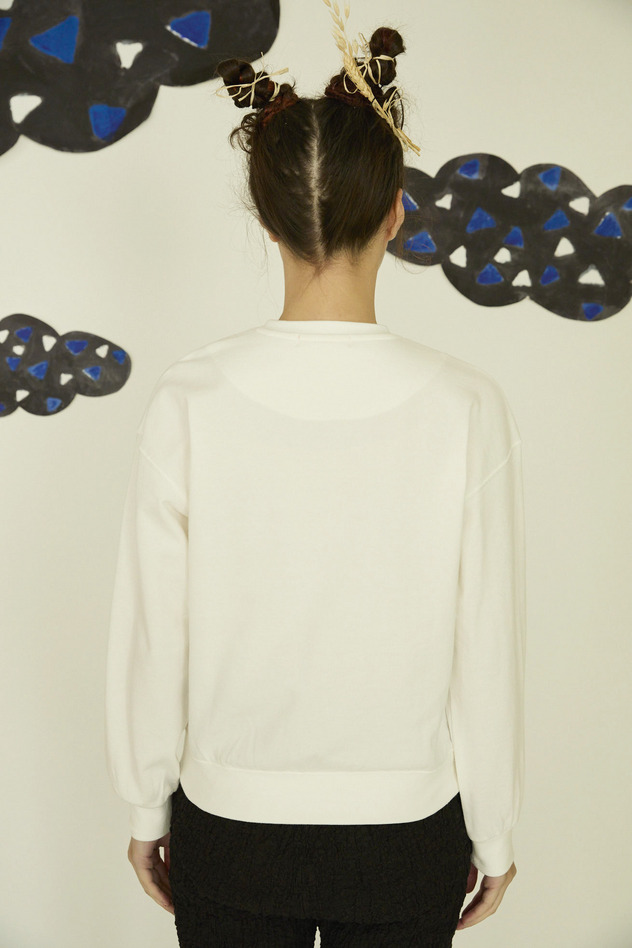 22.Happy lucky embroidery urake tops 詳細画像 off white 2