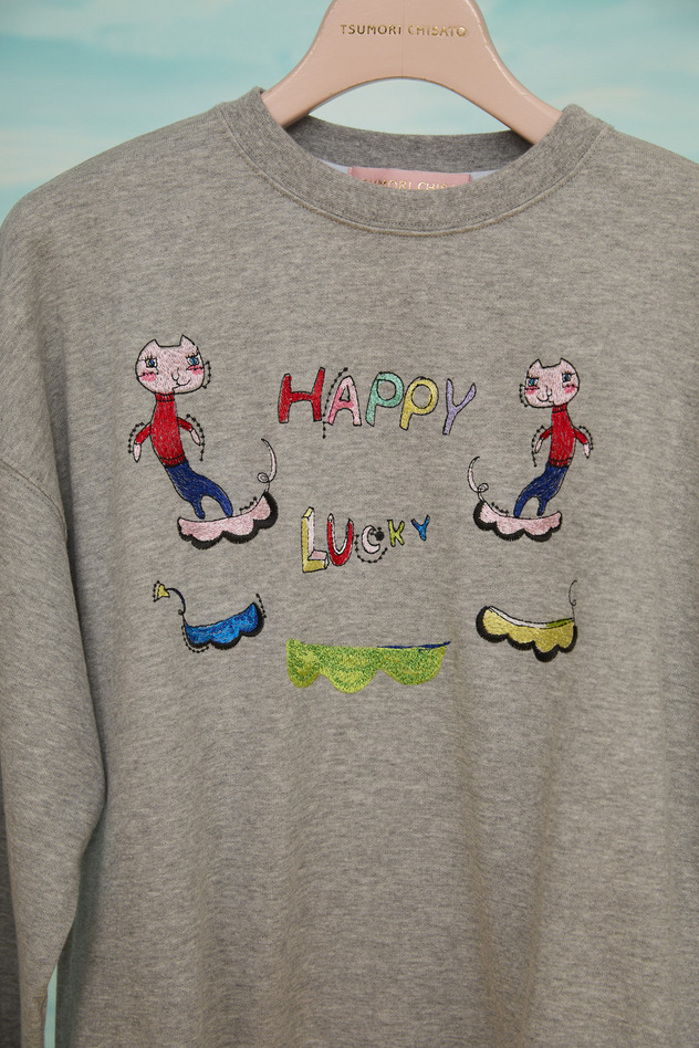 22.Happy lucky embroidery urake tops 詳細画像 off white 4
