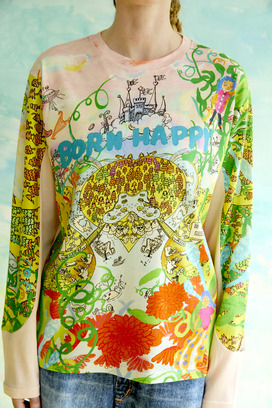 47.Born happy jersey longsleeve T-shirt 詳細画像