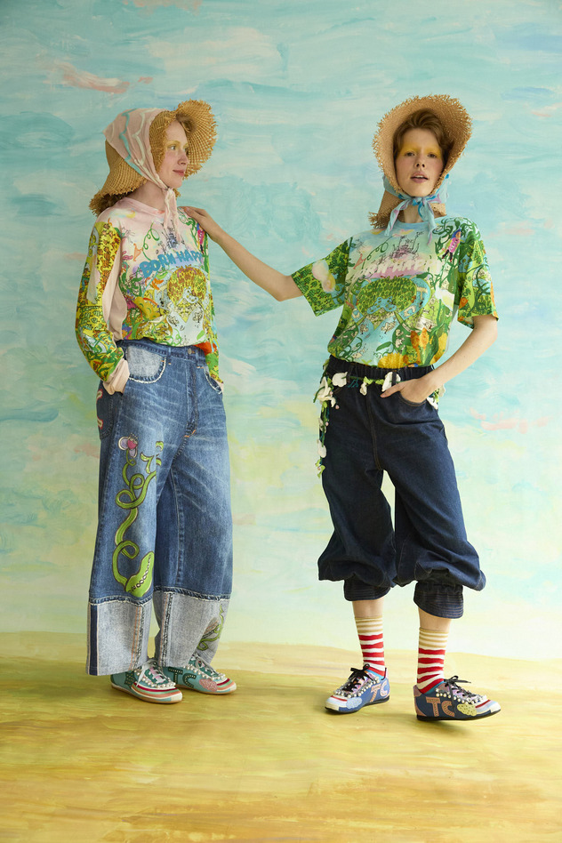 47.Born happy jersey longsleeve T-shirt 詳細画像 light blue &times; green 5