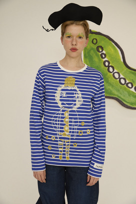 110.Jack coad embroidery longsleeve T-shirt 詳細画像