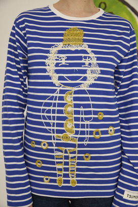 110.Jack coad embroidery longsleeve T-shirt 詳細画像