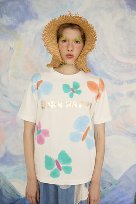 52.Born happy T-shirt 詳細画像