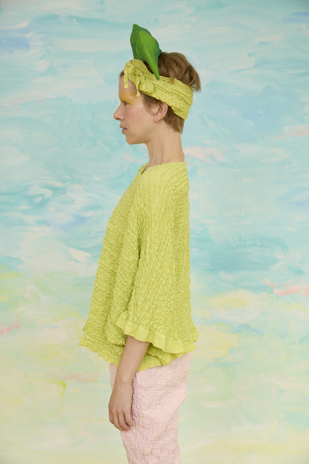 78.Shrink lace tops 詳細画像 white 2