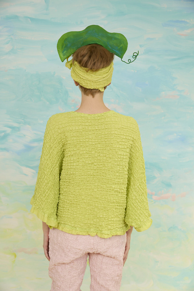 78.Shrink lace tops 詳細画像 white 3