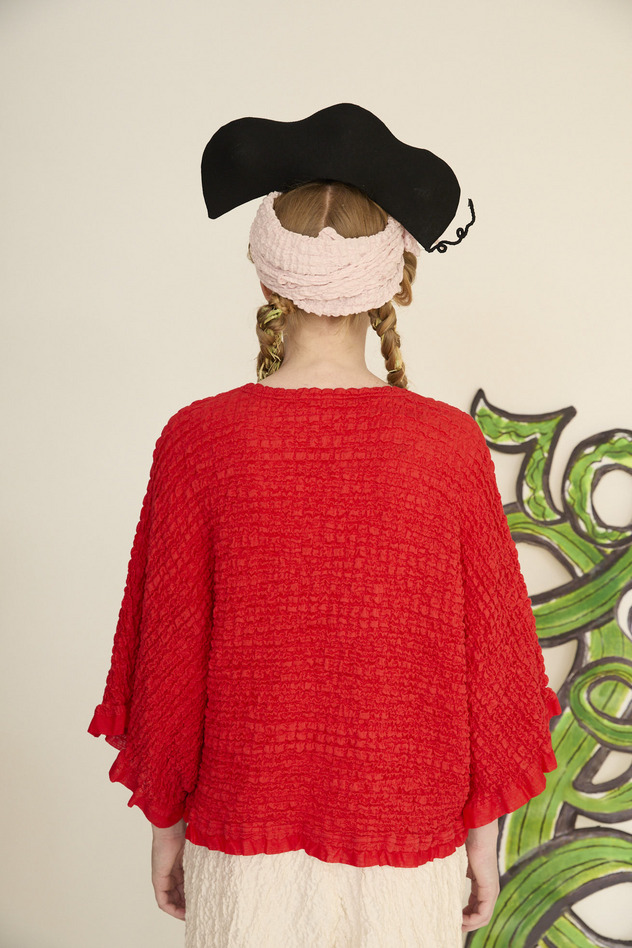78.Shrink lace tops 詳細画像 white 8