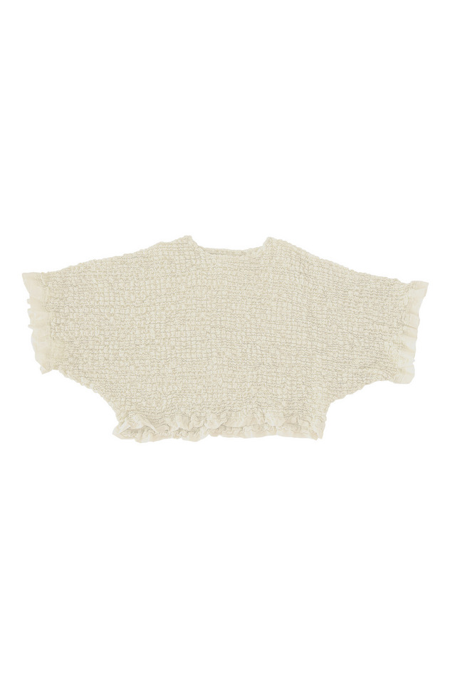 78.Shrink lace tops 詳細画像 white 1