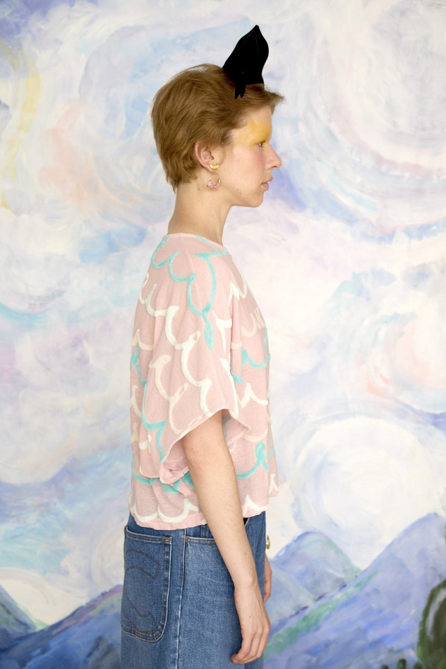 106.Kurukuru border JQ tops 詳細画像 off white 6