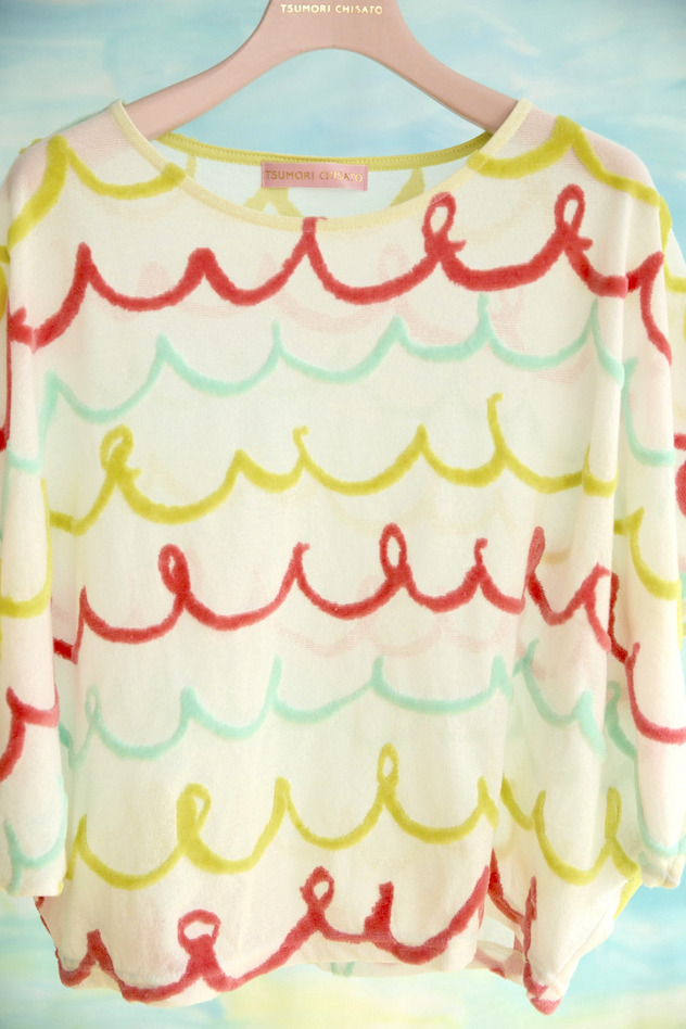 106.Kurukuru border JQ tops 詳細画像 off white 8