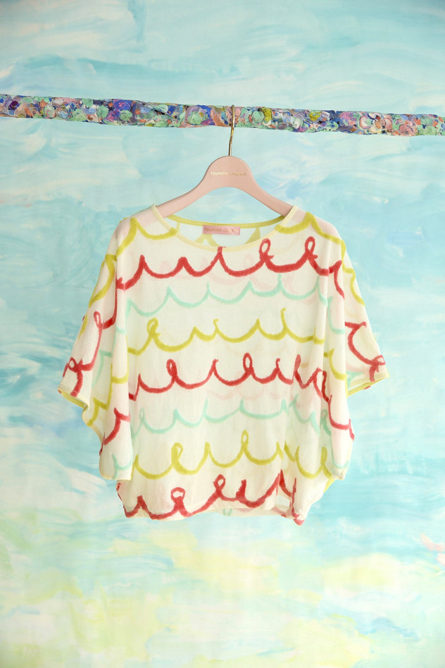 106.Kurukuru border JQ tops 詳細画像 off white 1