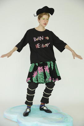 19.Born to be happy print tops 詳細画像