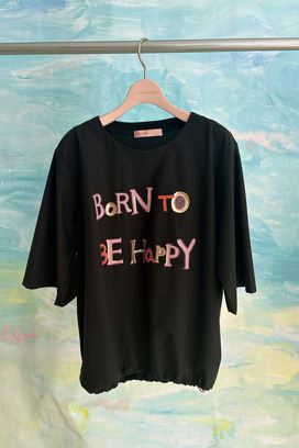 19.Born to be happy print tops 詳細画像
