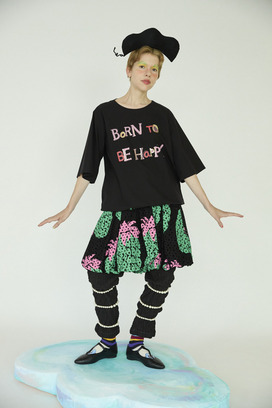 19.Born to be happy print tops 詳細画像