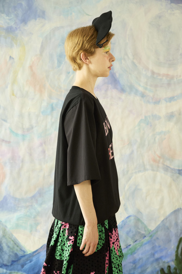 19.Born to be happy print tops 詳細画像 off white 4