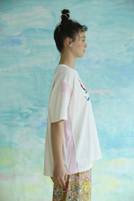 21.Happy lucky embroidery T-shirt 詳細画像