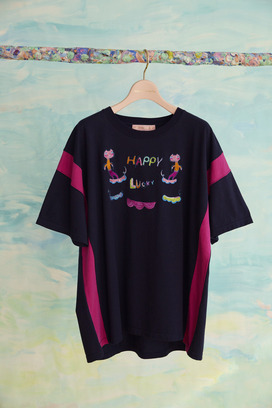 21.Happy lucky embroidery T-shirt 詳細画像