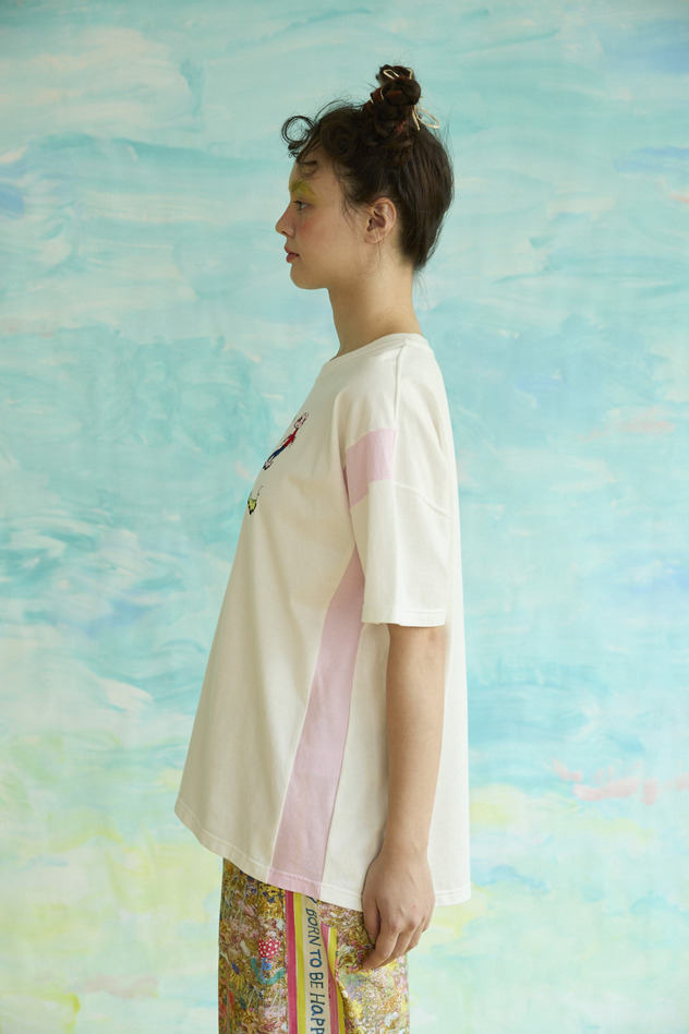 21.Happy lucky embroidery T-shirt 詳細画像 off white 2
