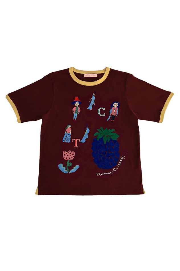 69.Jack and the beanstalk T-shirt 詳細画像 bordeaux 1