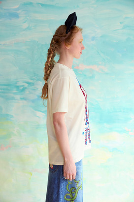 109.Jack coad embroidery T-shirt 詳細画像