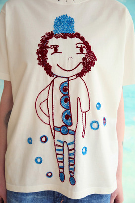 109.Jack coad embroidery T-shirt 詳細画像