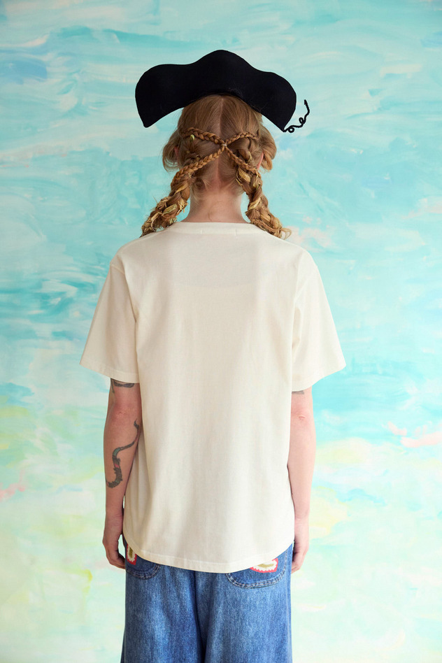 109.Jack coad embroidery T-shirt 詳細画像 off white 2
