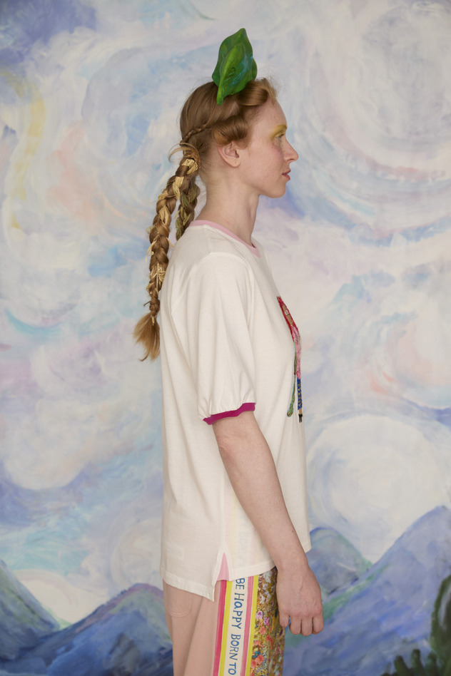 51.ONIKO embroidery T-shirt 詳細画像 off white 4