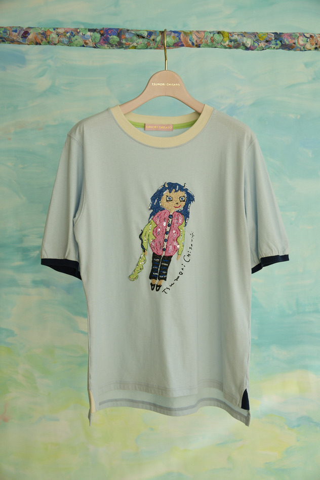 51.ONIKO embroidery T-shirt 詳細画像 off white 5