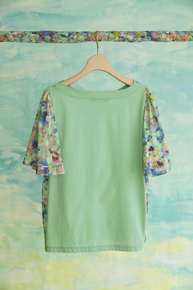 76.Floral dot tops 詳細画像 mint multi 2