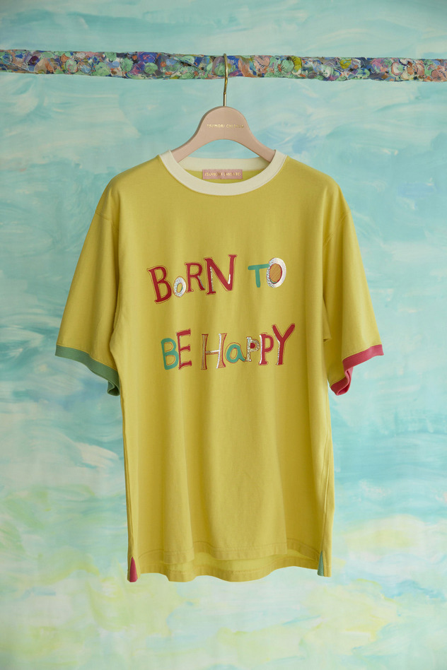 20.Born to be happy T-shirt 詳細画像 off white 3