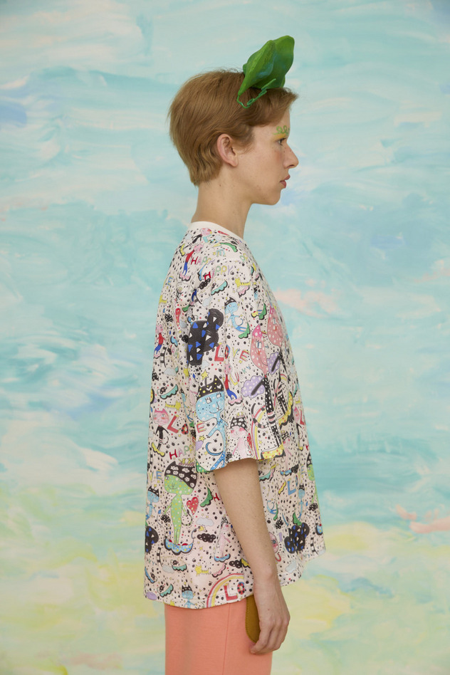 36.Mameneko T-shirt 詳細画像 off white 5