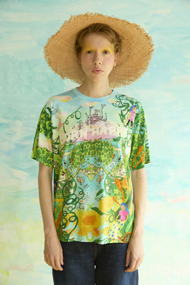 46.Born happy jersey T-shirt