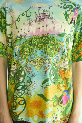 46.Born happy jersey T-shirt 詳細画像