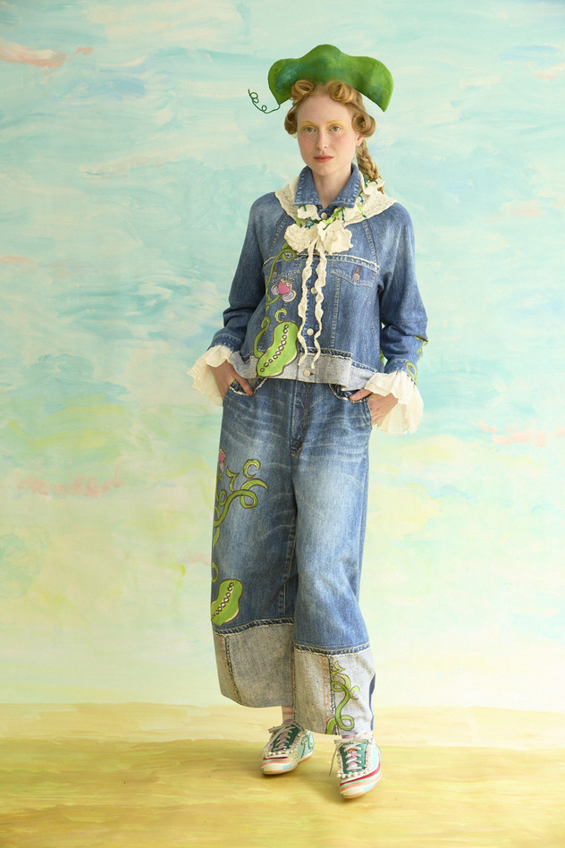 64.Bean denim print jacket 詳細画像 blue 2