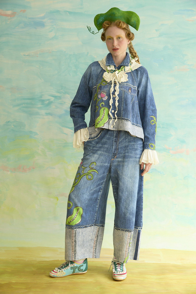 64.Bean denim print jacket 詳細画像 blue 3