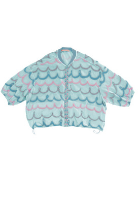 108.Kurukuru border JQ zip-up tops 詳細画像