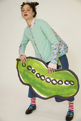77.Floral dot cardigan 詳細画像