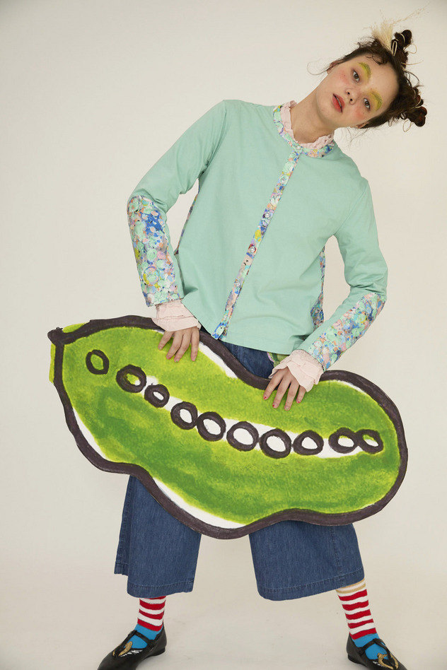 77.Floral dot cardigan 詳細画像 pink multi 1