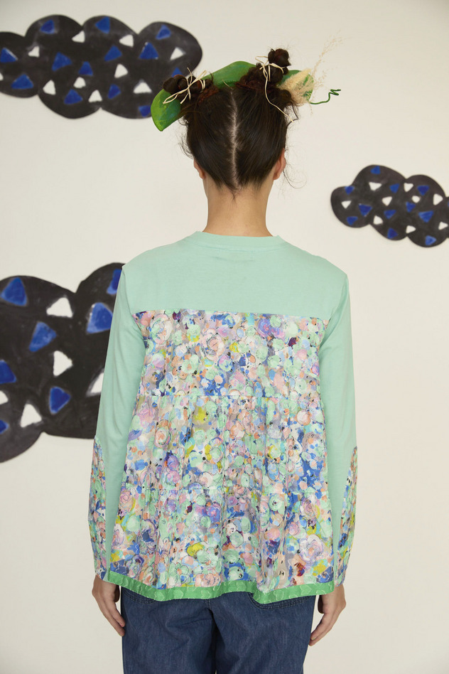 77.Floral dot cardigan 詳細画像 pink multi 8